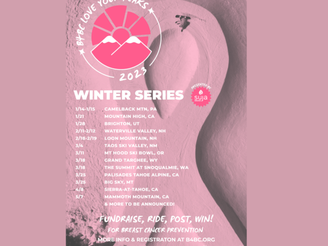 Boarding for Breast Cancer’s ‘Love Your Peaks’ Winter Series Starts This Weekend